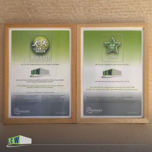 Lean and Green certificaat van LCW Groningen